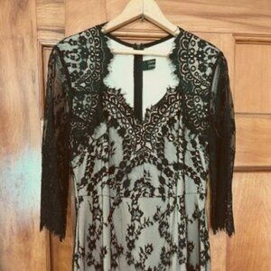 Cute Black Lace Cocktail Dress Size Euro XL